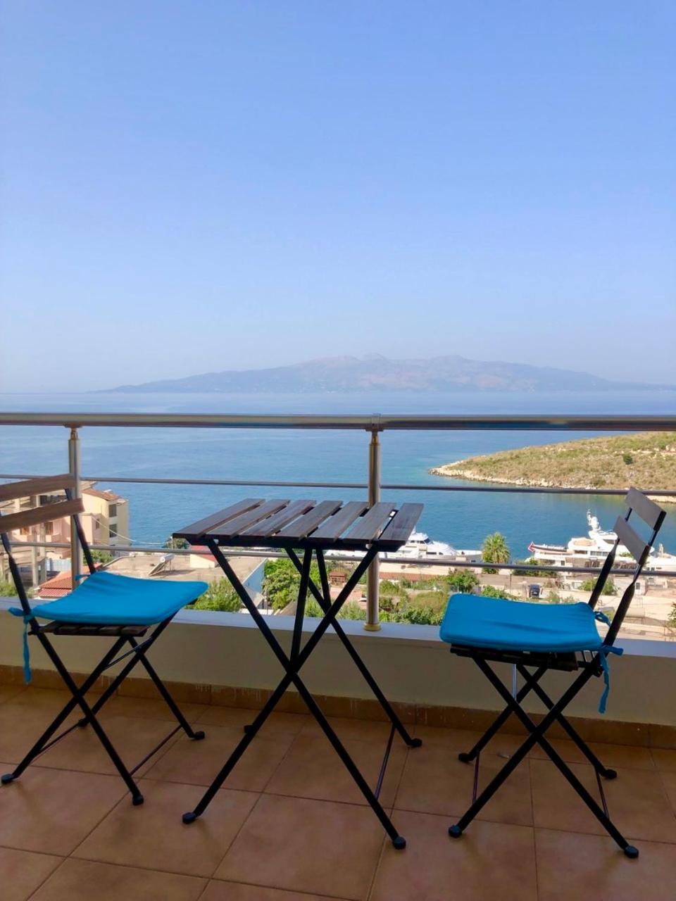 Ferienwohnung Comfy Blue Sarandë Exterior foto